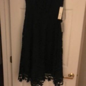 Eliza J Lace Asymmetic Cocktail Dress